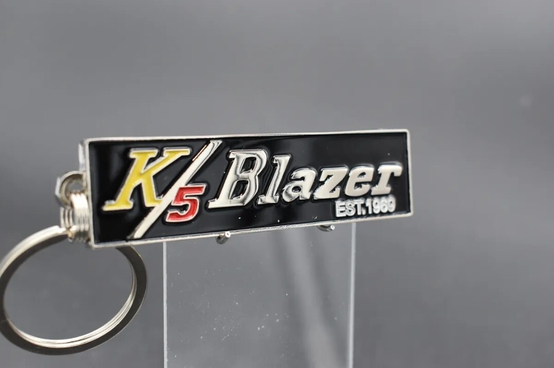 Very unique, Chevy K/5 Blazer, est.1969 emblem keychain- 14 Very unique, Chevy K/5 Blazer, est.1969 emblem keychain- 14