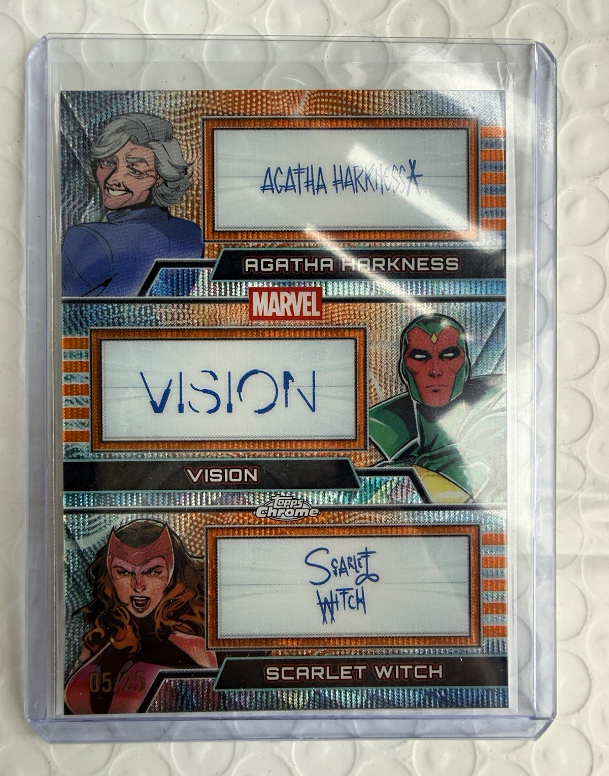 2026 Topps Chrome Marvel Comics Facsimile Triple Autograph 05/25 2026 Topps Chrome Marvel Comics Facsimile Triple Autograph 05/25
