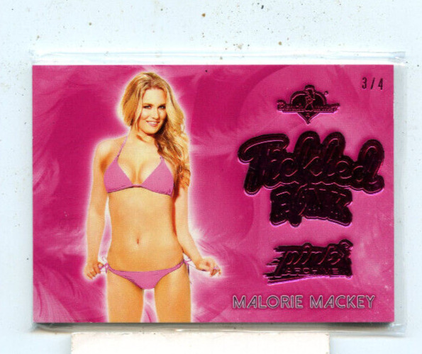 MALORIE MACKEY 2015 BENCHWARMER TICKLED PINK ARCHIVE #D /4 BENCH WARMER