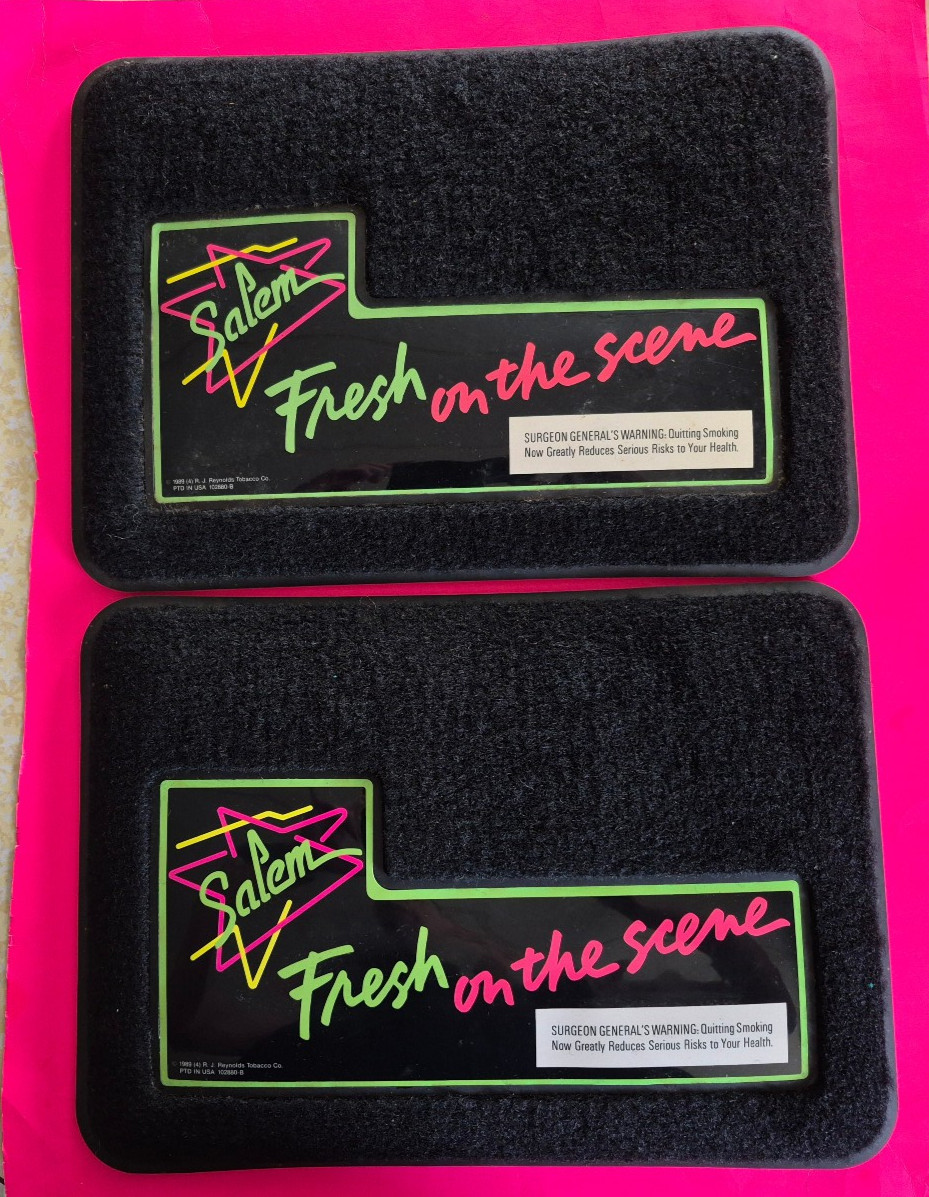 2 X RARE-VINTAGE- SALEM RJR FRESH ON THE SCENE CHANGE MATS-- BRAND NEW 2 X RARE-VINTAGE- SALEM RJR FRESH ON THE SCENE CHANGE MATS-- BRAND NEW