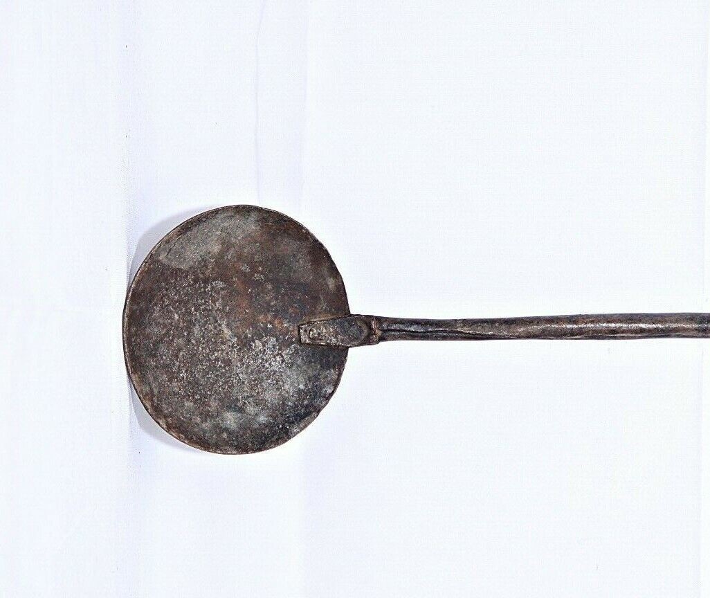 Vintage Cast Iron Ladle, Rustic Indian Decoration Vintage Cast Iron Ladle, Rustic Indian Decoration
