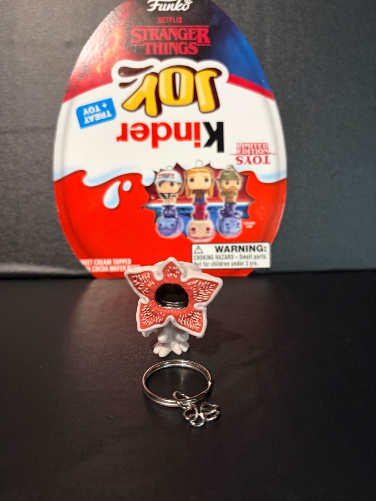Stranger Things Kinder Joy Mini Funko Pops - Individual with upgraded keychain Stranger Things Kinder Joy Mini Funko Pops - Individual with upgraded keychain