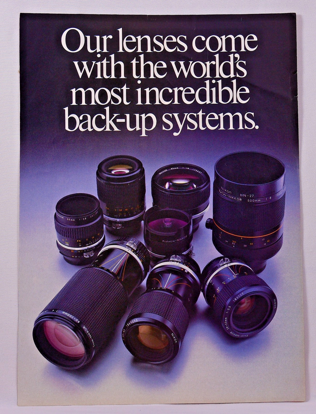 Vintage Nikon Nikkor Lens Magazine print Ad Vintage Nikon Nikkor Lens Magazine print Ad