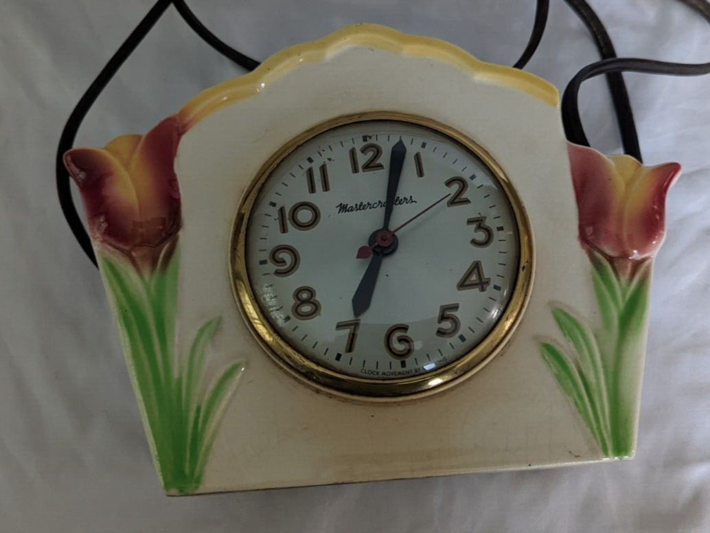Antique Tulip/Wall Clock -Planter 1940's Parts