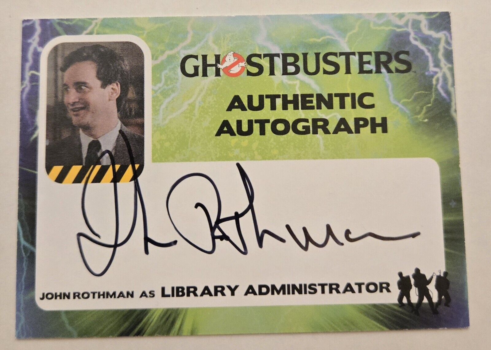2016 Cryptozoic Ghostbusters John Rothman Autograph The Library Administrator