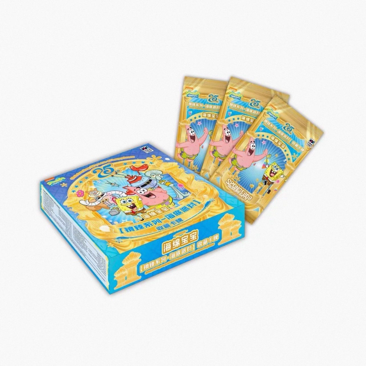SpongeBob SquarePants TCG 25th Anniversary Sealed Collection Cards Box Gifts SpongeBob SquarePants TCG 25th Anniversary Sealed Collection Cards Box Gifts