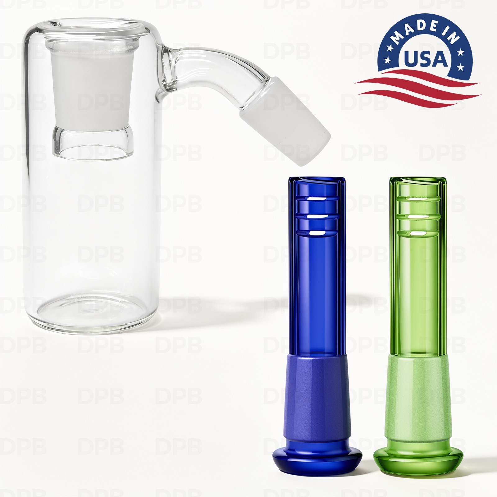 14mm Ash Catcher 45 Degree Glass Water Bong with 2 pack glass downstems-USA SHIP 14mm Ash Catcher 45 Degree Glass Water Bong with 2 pack glass downstems-USA SHIP