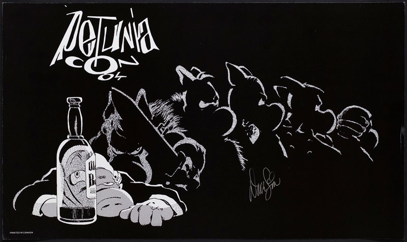 Cerebus, A very drunk Aardvark VERY RARE Petunia Con '84 Dave Sim signed print Cerebus, A very drunk Aardvark VERY RARE Petunia Con '84 Dave Sim signed print