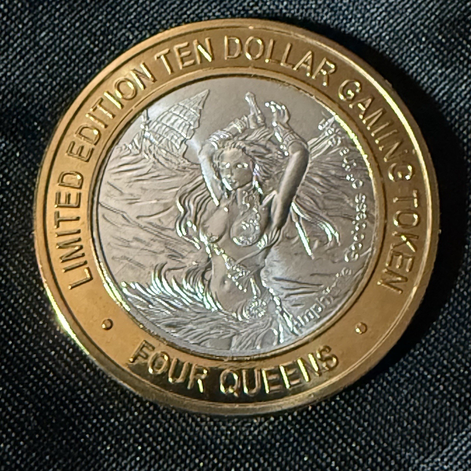 Four Queens Limited Edition Ten Dollar Gaming Token Amphitrite Goddess Of The Se Four Queens Limited Edition Ten Dollar Gaming Token Amphitrite Goddess Of The Se