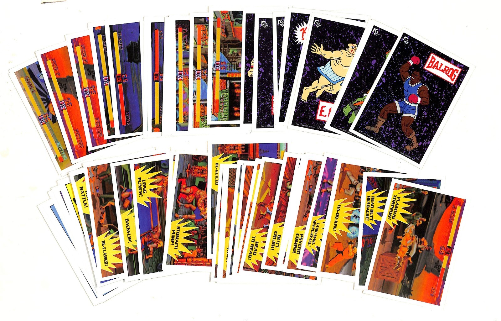 1993 Topps Street Fighter II Complete Set (88) w/ Sticker Set 1993 Topps Street Fighter II Complete Set (88) w/ Sticker Set