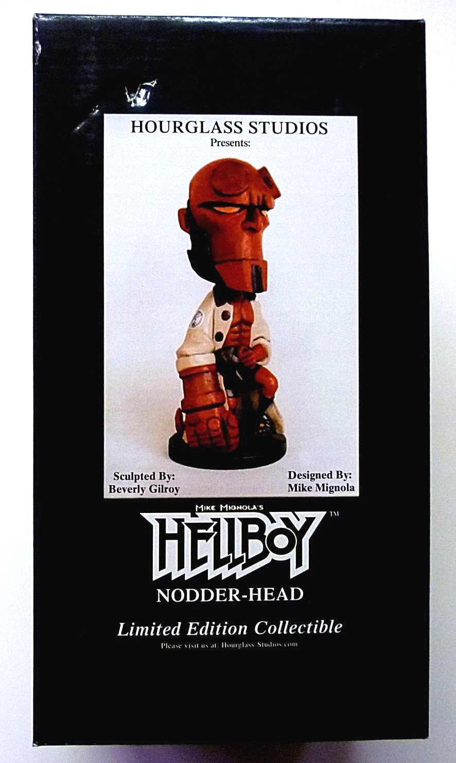 Hellboy Nodder Head Statue New Sealed Hourglass Studios Mike Mignola Amricons