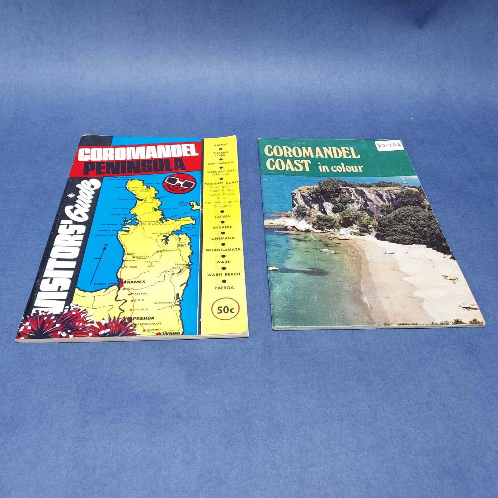 Vintage 1979 Coromandel Peninsula Coast Travel Guides New Zealand Lot Of 2 