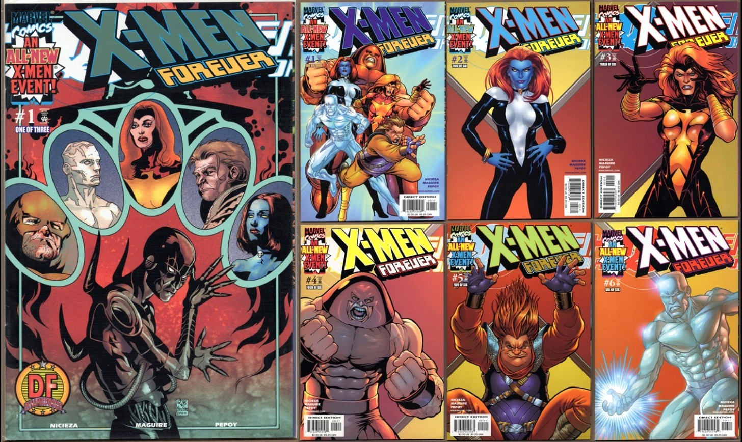 X-MEN FOREVER #1-6 + DYNAMIC FORCES 1:3K #1 ◇ 2001 ❌ 1ST Print Set SHARP NM