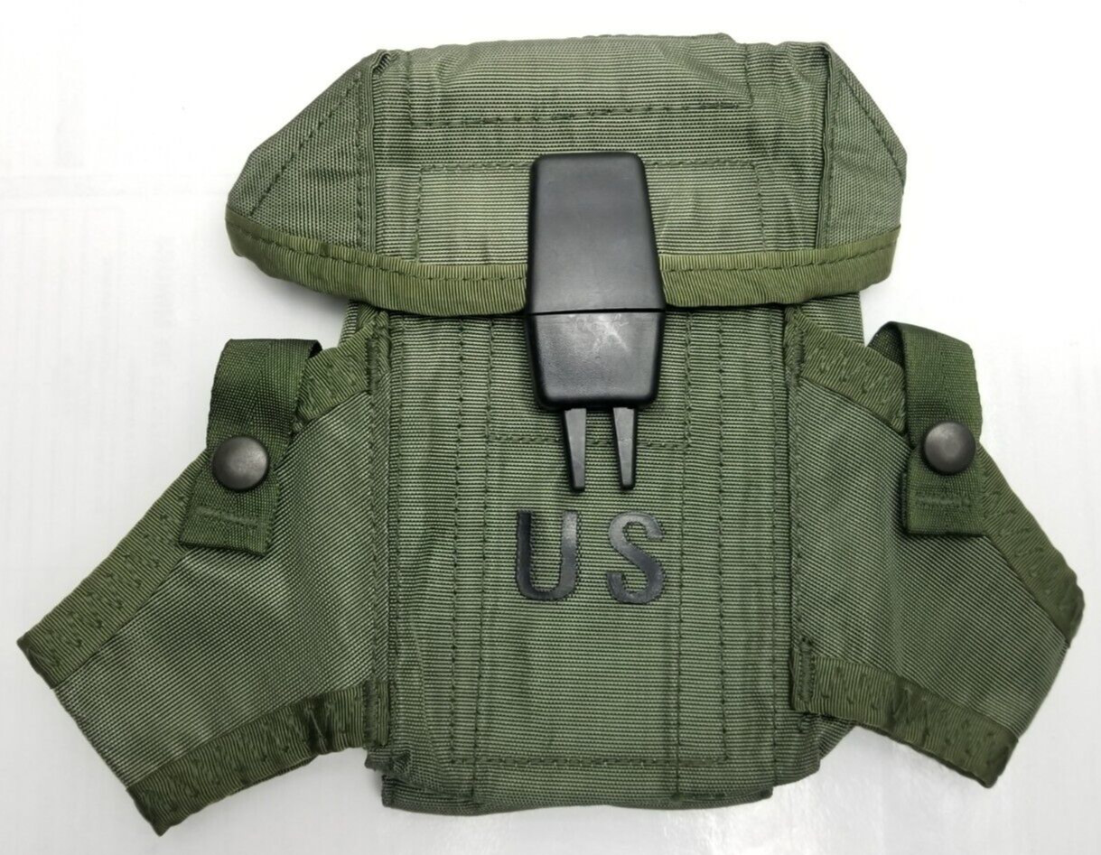 US Military Alice Magazine Pouch LC1 Small Arms Ammo Case Green 30 Mag MINT