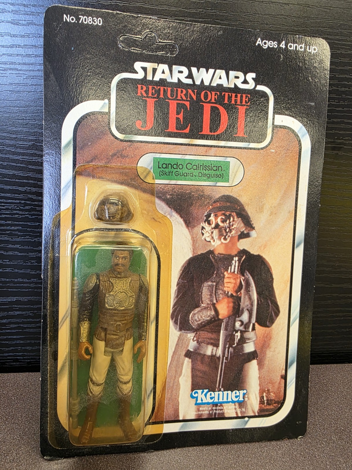 1983 Kenner Star Wars Return of the Jedi Lando Calrissian Skiff Guard Disguise 1983 Kenner Star Wars Return of the Jedi Lando Calrissian Skiff Guard Disguise