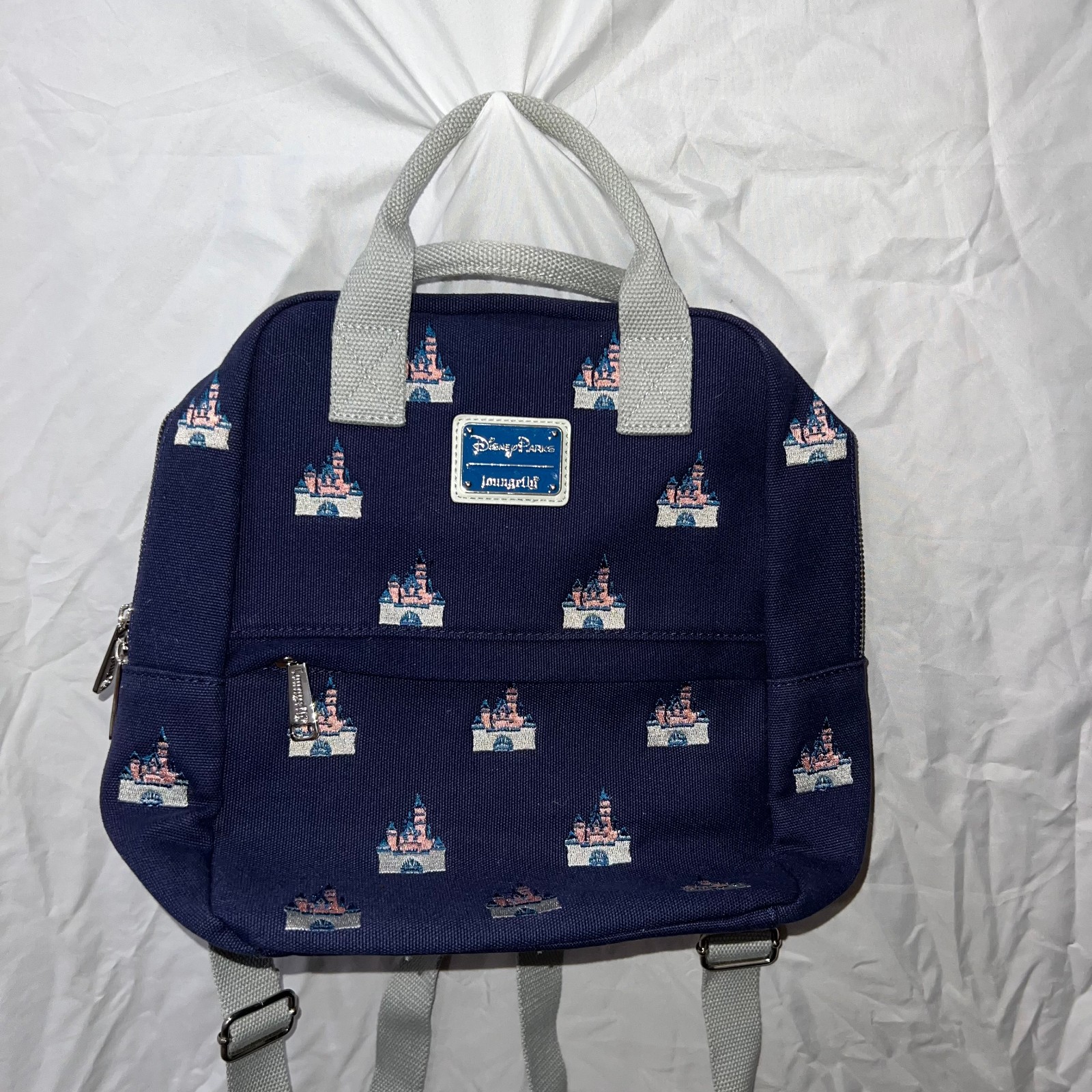 Loungefly Disney Parks Canvas Sleeping Beauty Castle Backpack Retired - RARE Loungefly Disney Parks Canvas Sleeping Beauty Castle Backpack Retired - RARE