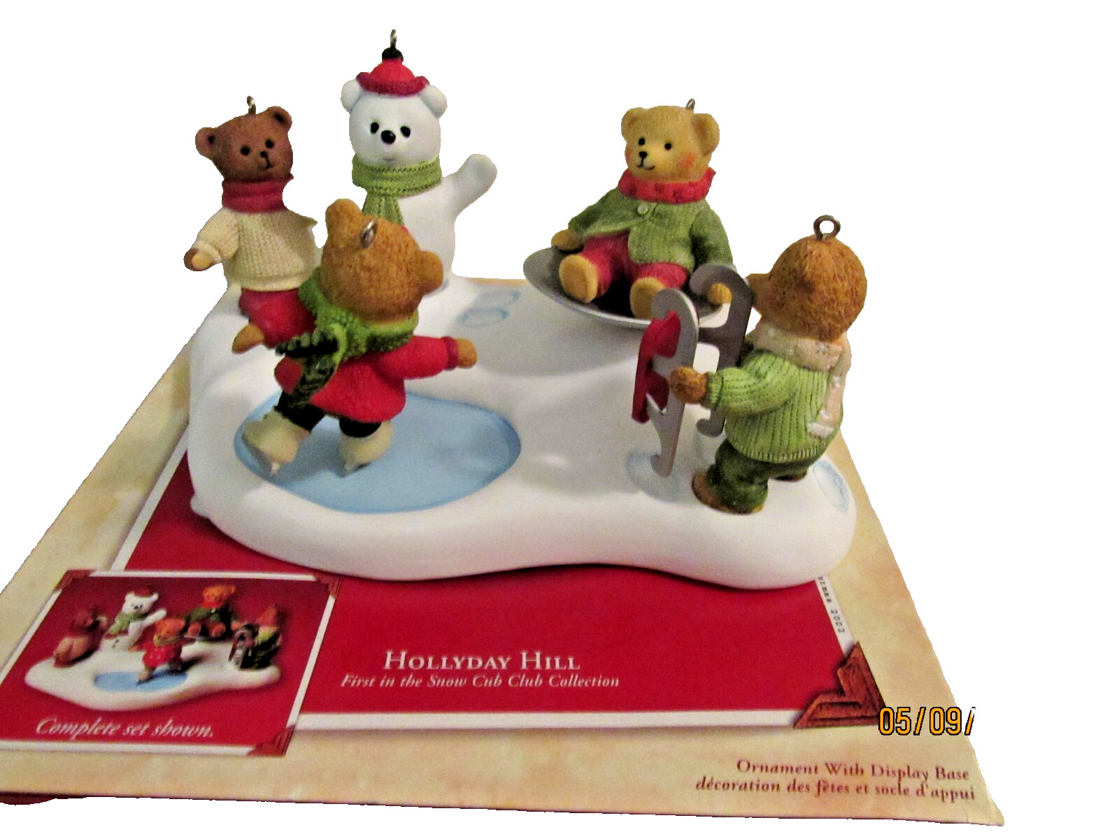 GENUINE Hallmark Keepsake Ornament Christmas 2002 Holiday Hill Complete Set GENUINE Hallmark Keepsake Ornament Christmas 2002 Holiday Hill Complete Set