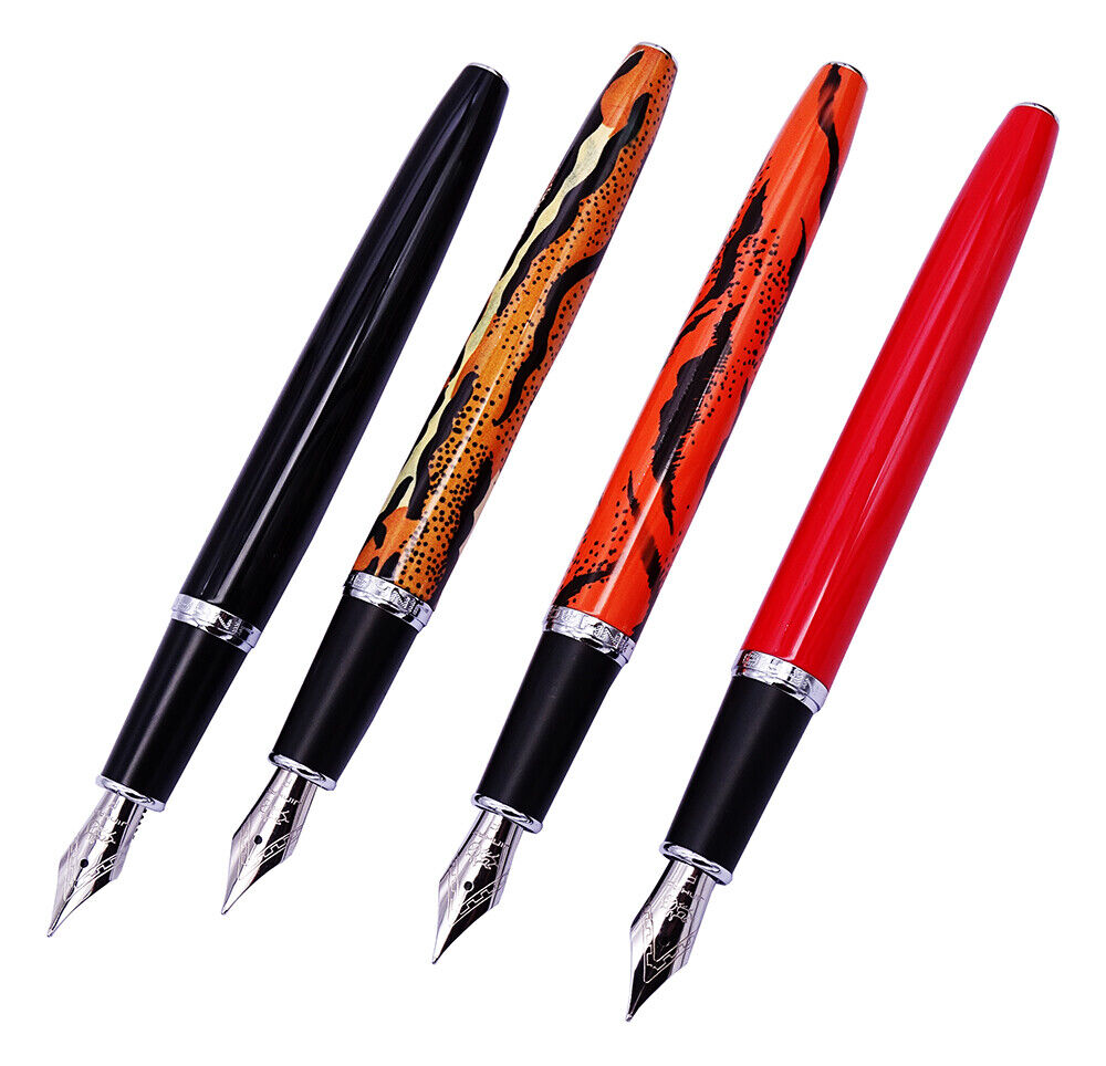 4PCS Jinhao 996 Metal Fountain Pen Writing Set Fine Nib 0.5mm Business Pen