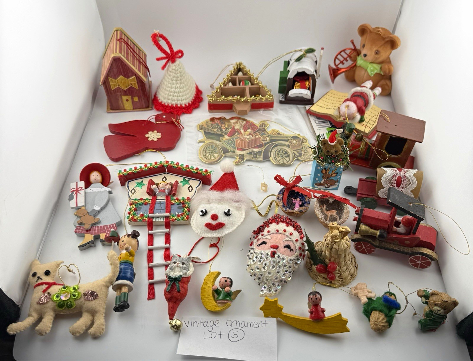 Vintage Mid-Century Christmas Ornaments (MCM / Kitsch Lot)