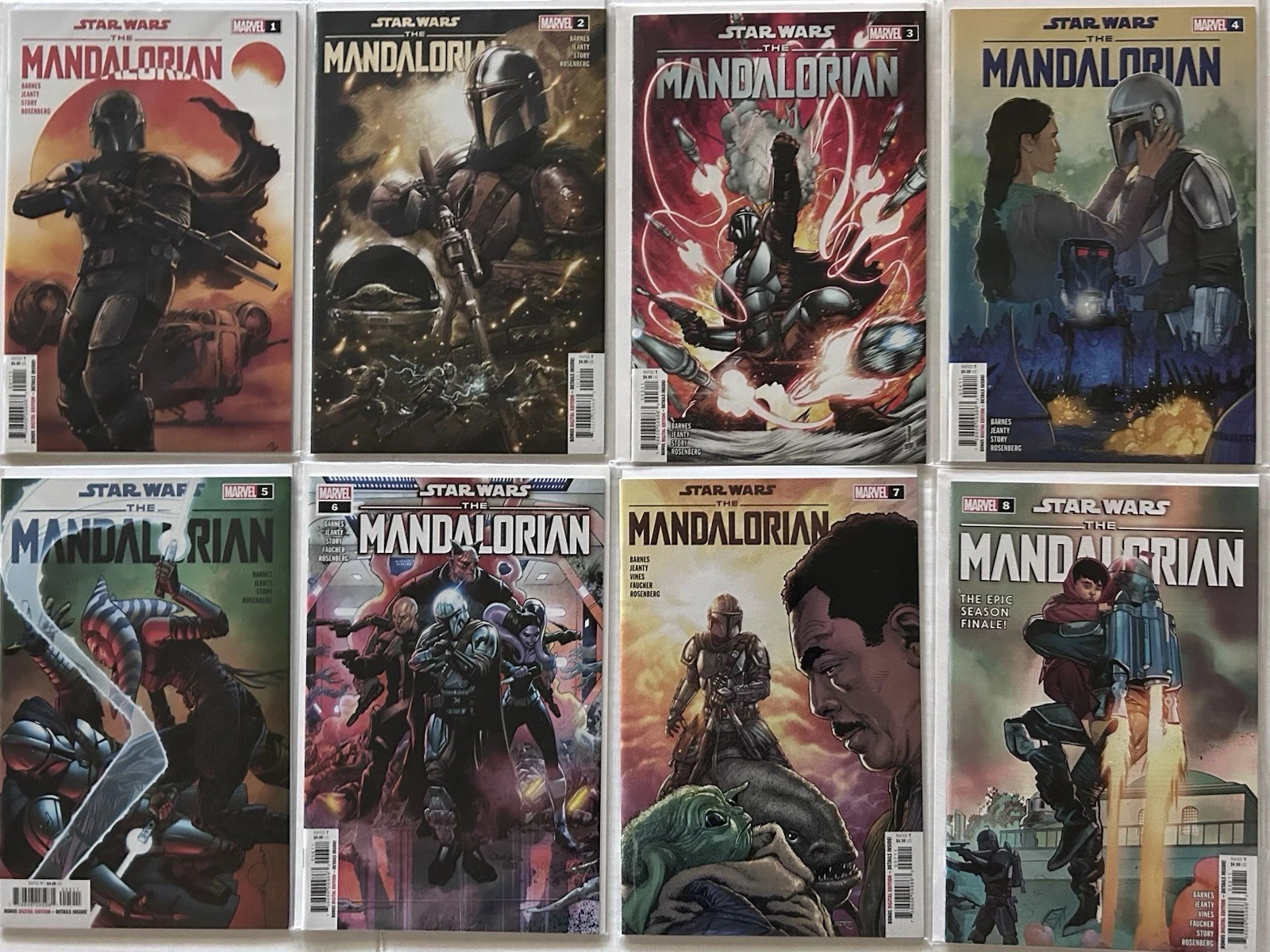 Star Wars The Mandalorian #1-8 NM A Covers 1st Print Complete Series Marvel 2022 Star Wars The Mandalorian #1-8 NM A Covers 1st Print Complete Series Marvel 2022