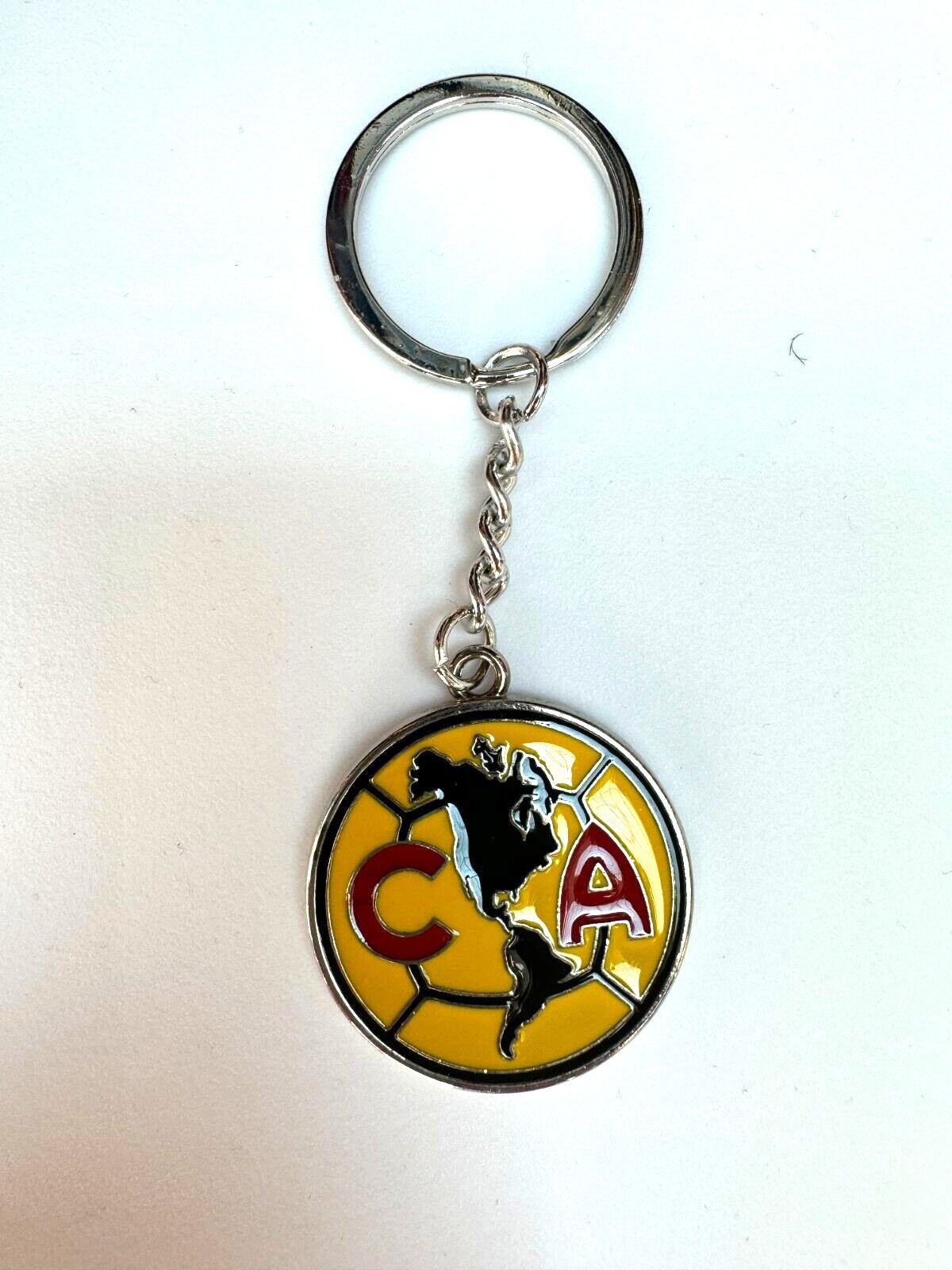 CLUB AMERICA FC Aguilas Mexico Soccer Team Logo Metal Keychain Llavero CLUB AMERICA FC Aguilas Mexico Soccer Team Logo Metal Keychain Llavero