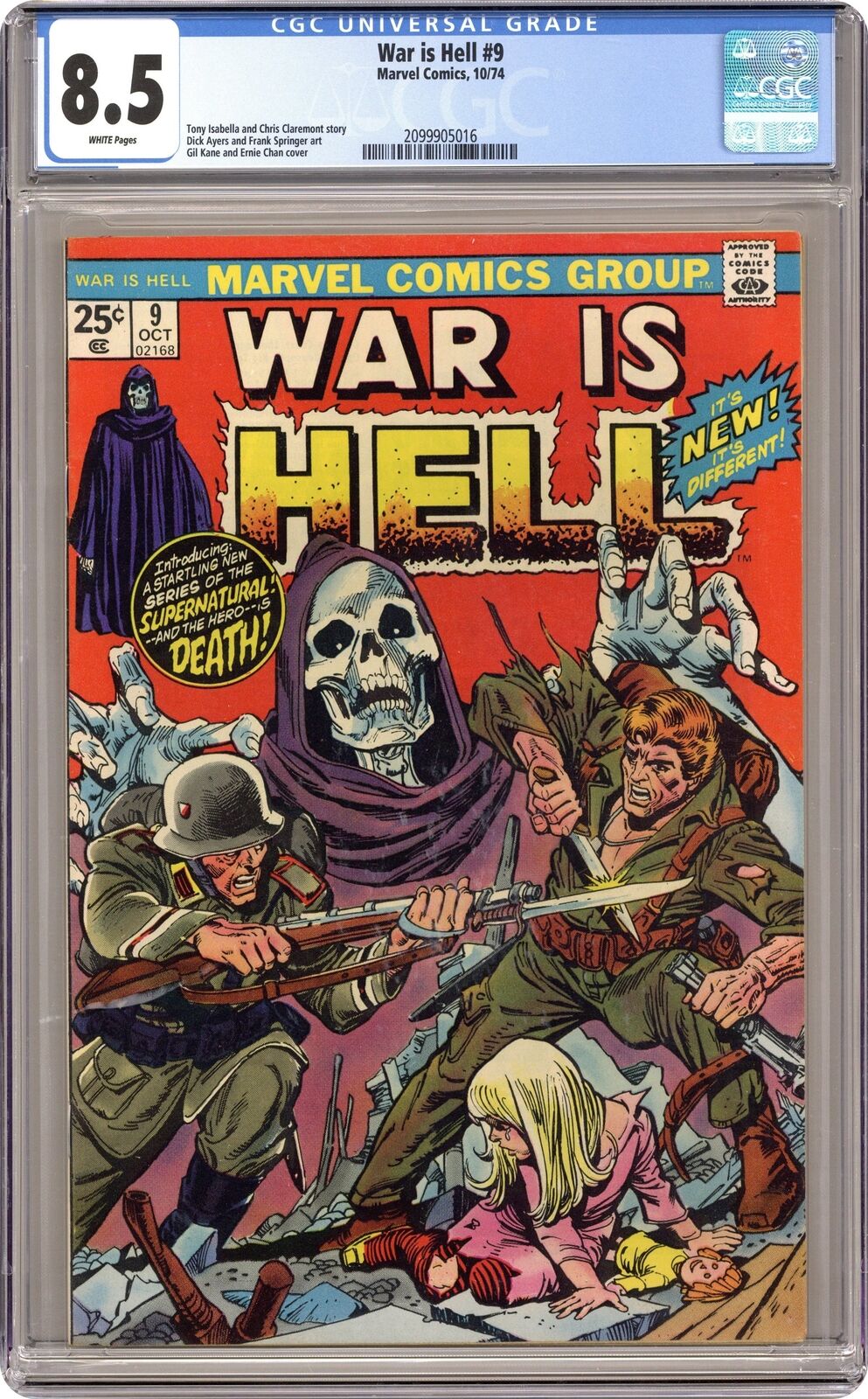 War Is Hell #9 CGC 8.5 1974 2099905016