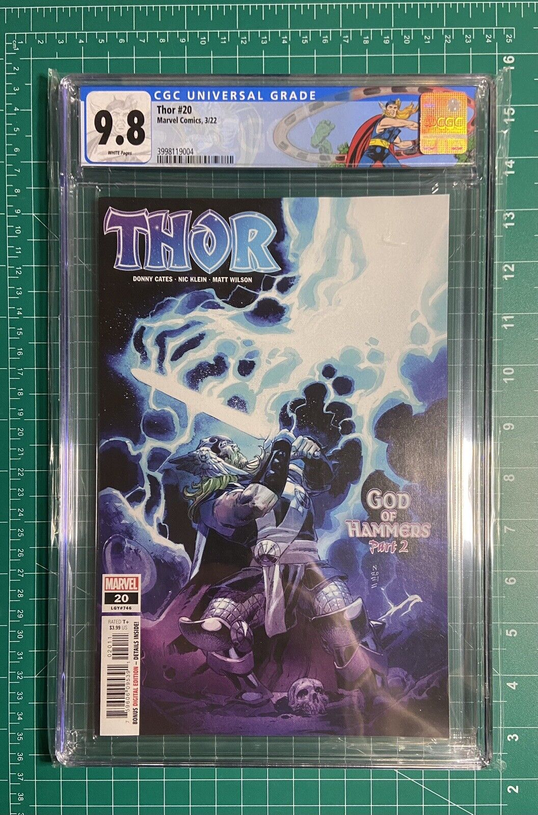 Thor #20 CGC 9.8 Custom Label 1st appearance God of Hammers 1st Print