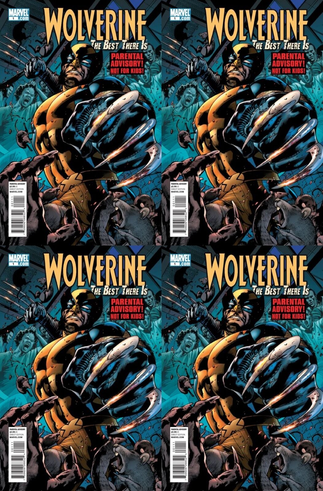 Wolverine: The Best There Is #1 (2011-2012) Marvel Comics - 4 Comics