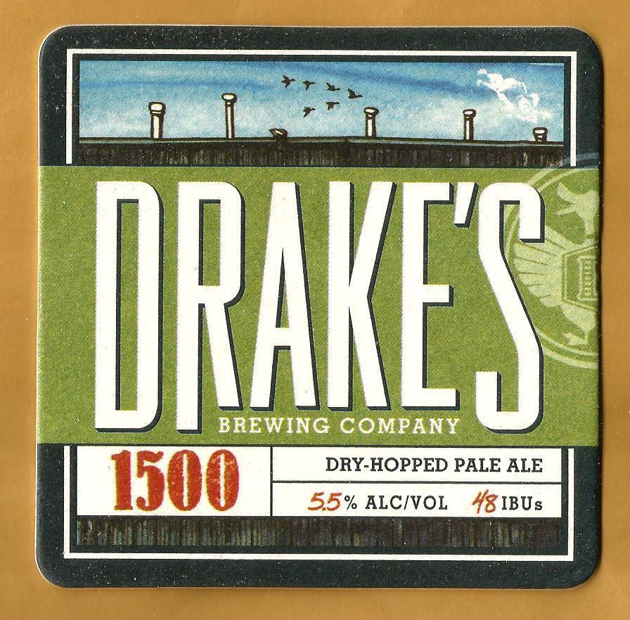 16 Drake\'s 1500 Dry-Hopped Pale Ale  Beer Coasters  