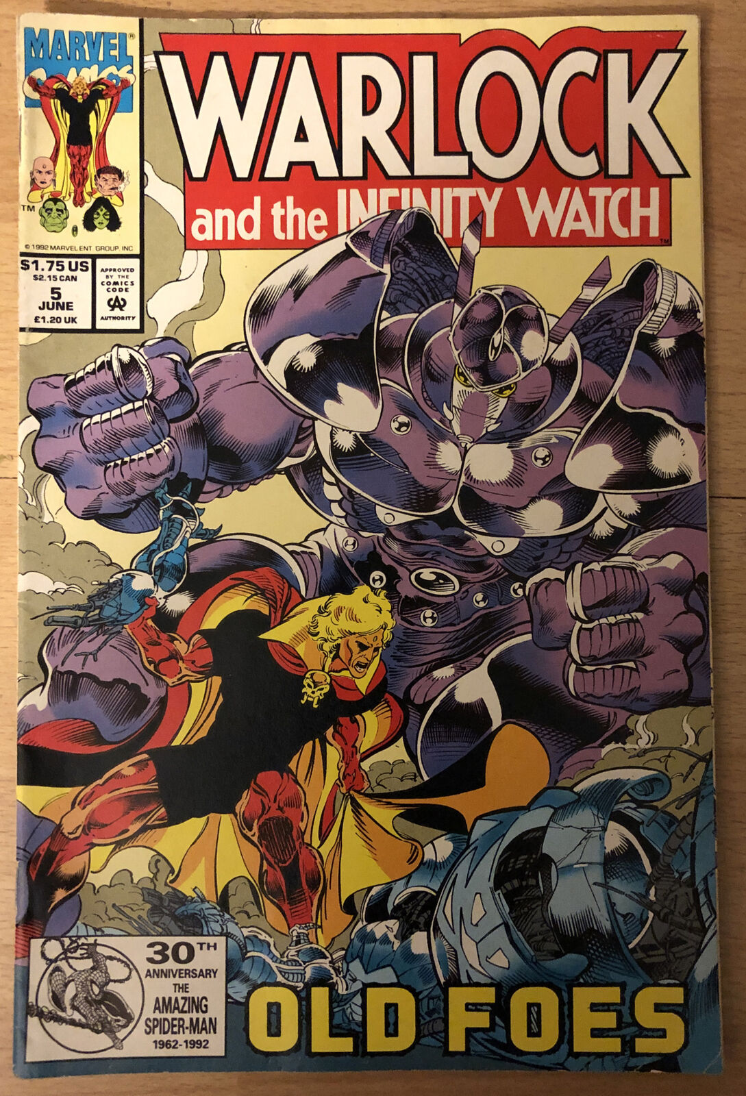 Warlock Infinity Watch #5 Starlin Story Ken Griffey Jr, Clemens, & Mattingly Ads