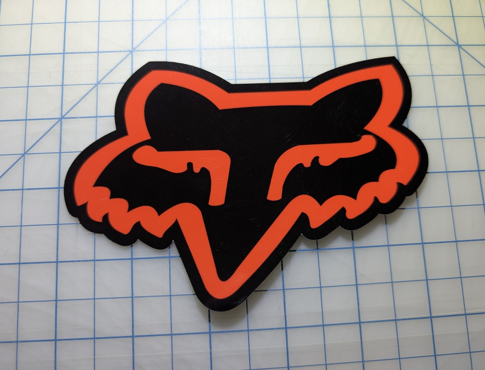FOX SHOX Head Sticker Decal Red High Quality Waterproof UV Laminated 4yr Outdoor
