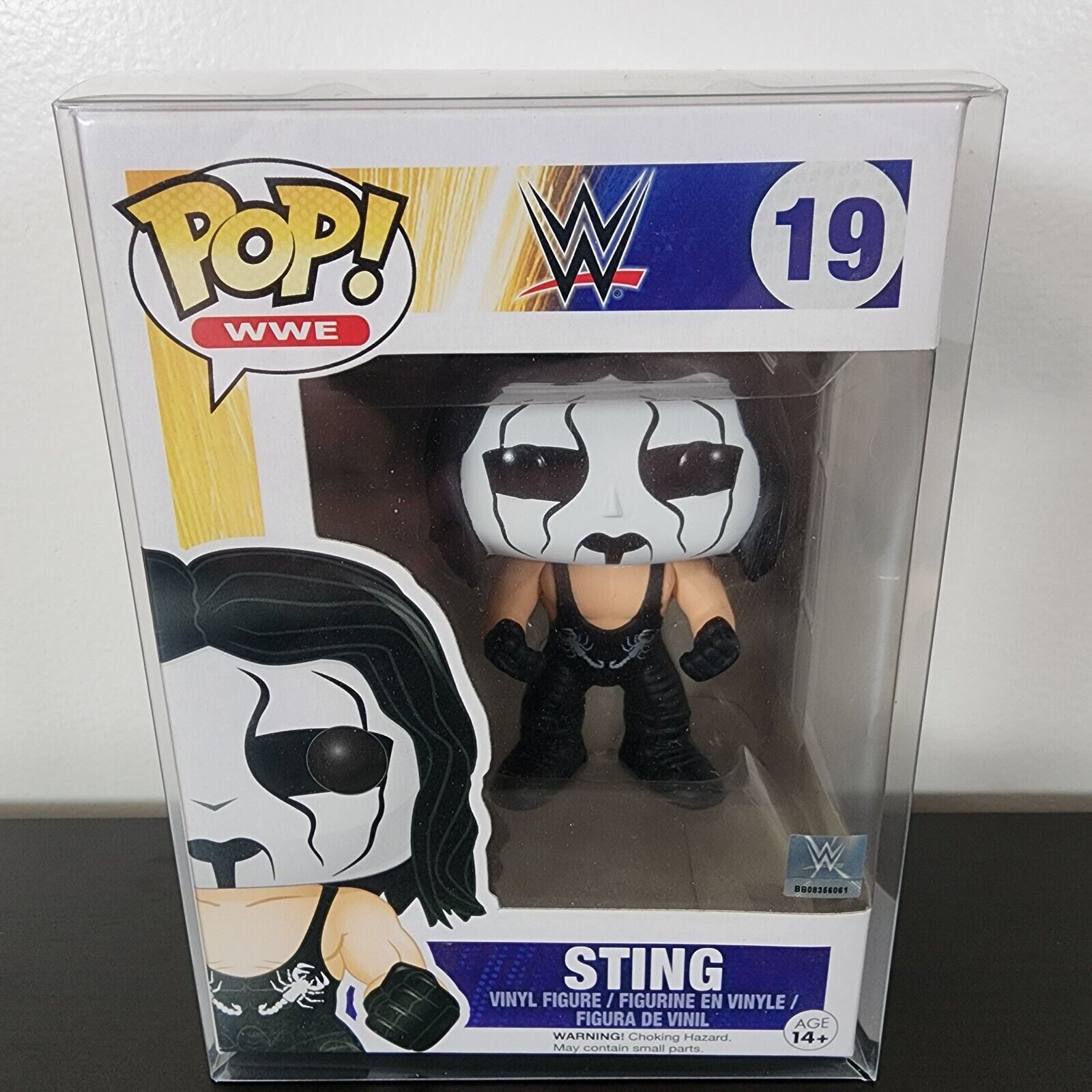 FUNKO POP WWE #19 STING VAULTED VINYL FIGURE WITH PROTECTOR 