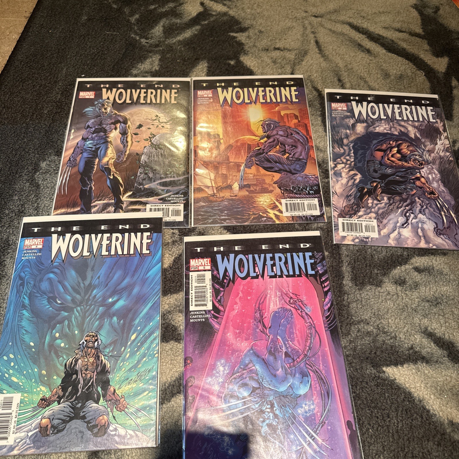 Wolverine The End #1-5 Paul Jenkins Claudio Castellini 2004 Marvel Wolverine The End #1-5 Paul Jenkins Claudio Castellini 2004 Marvel