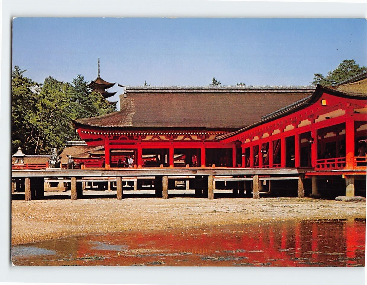 Postcard The Main Shrine of Itsukushima Shrine & the Five Storied Pgoda/Miyajima