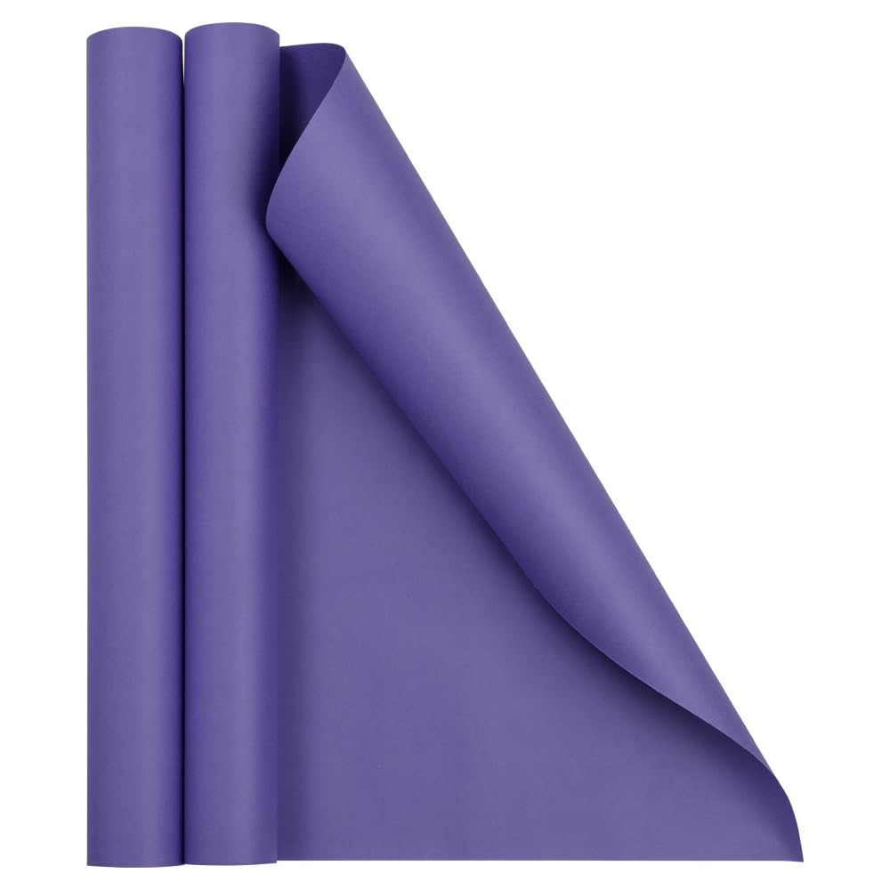 JAM Paper Gift Wrap - Matte Wrapping - 52.6 1 Count (Pack of 2), Purple