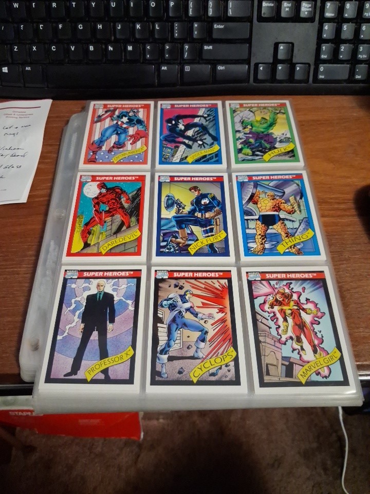 Vintage 1990 Marvel Universe Series 1 Trading Cards COMPLETE SET 1-162 MINT Vintage 1990 Marvel Universe Series 1 Trading Cards COMPLETE SET 1-162 MINT