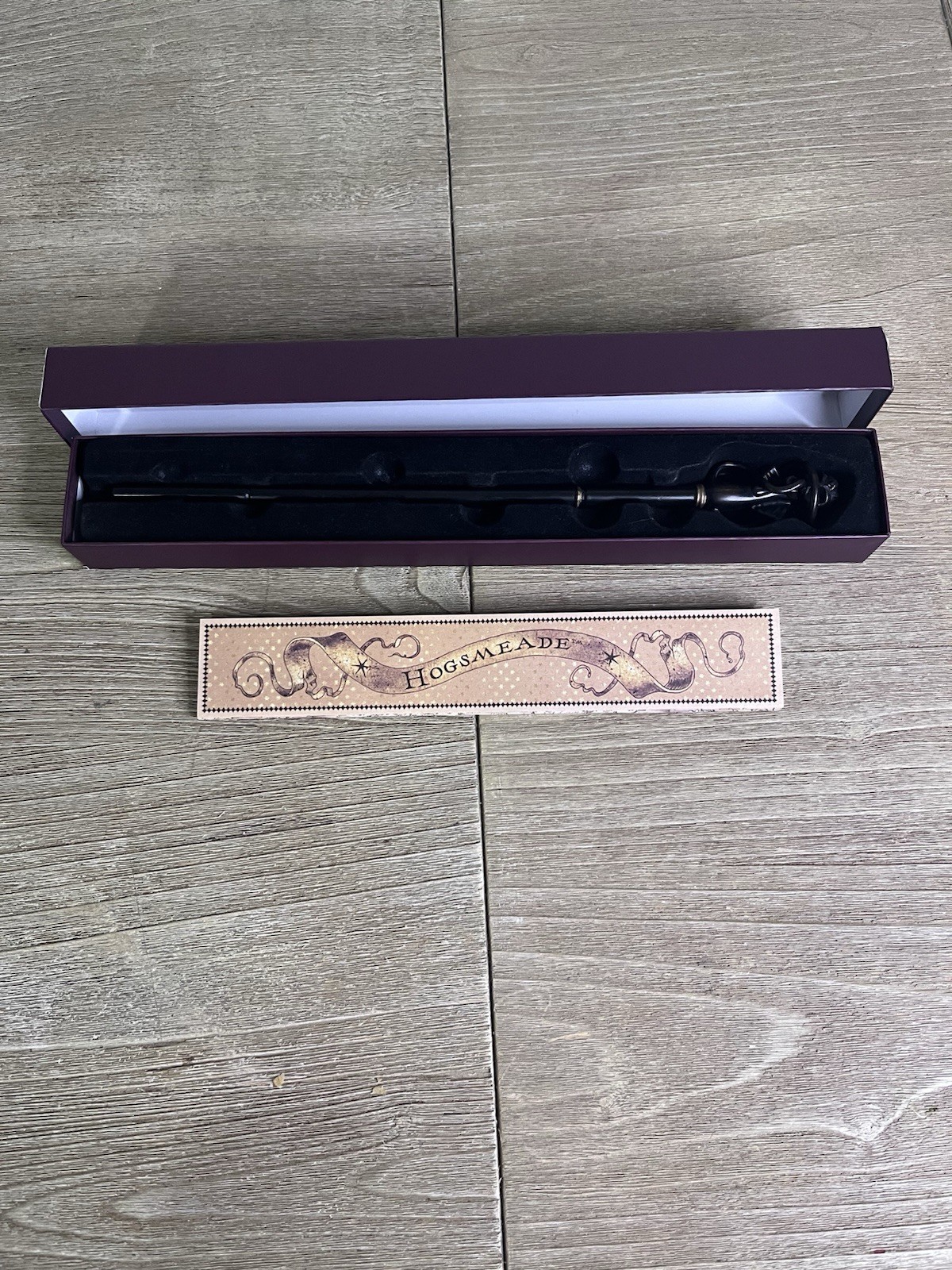 Universal Studios Harry Potter Death Eater Swirl Wand wizarding world w/Box Universal Studios Harry Potter Death Eater Swirl Wand wizarding world w/Box