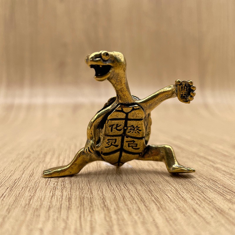 Lucky Brass Turtle Figurine Chinese Wealth Fortune Tortoise Desk Decor Gift Lucky Brass Turtle Figurine Chinese Wealth Fortune Tortoise Desk Decor Gift