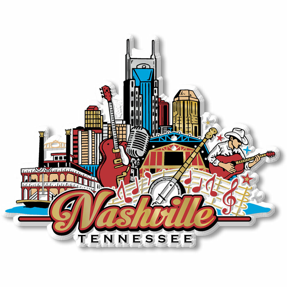Nashville City Collage Magnet by Classic Magnets