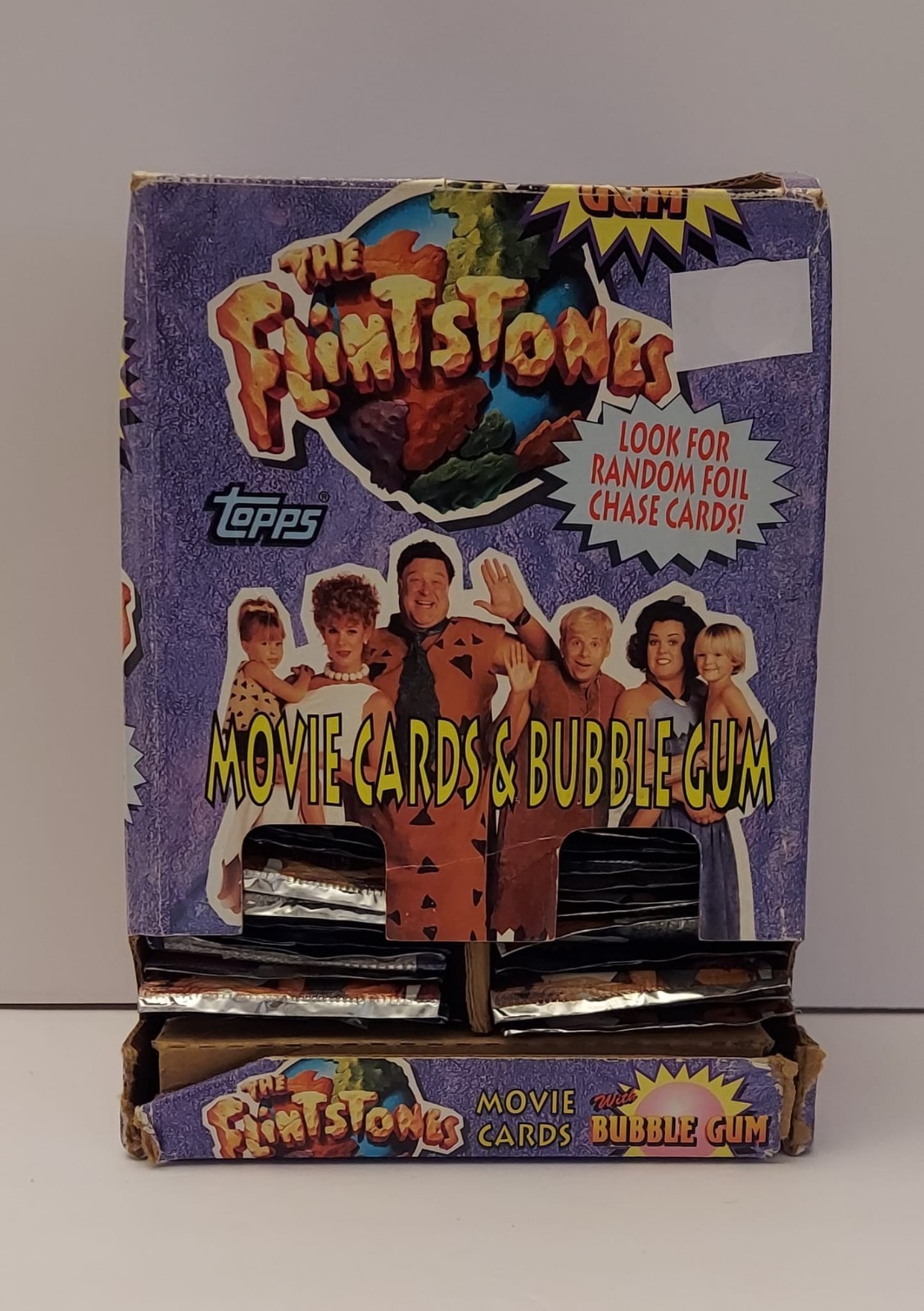 1993 The Flintstones Topps Movie Cards Gravity Box 72 Sealed Packs 1993 The Flintstones Topps Movie Cards Gravity Box 72 Sealed Packs