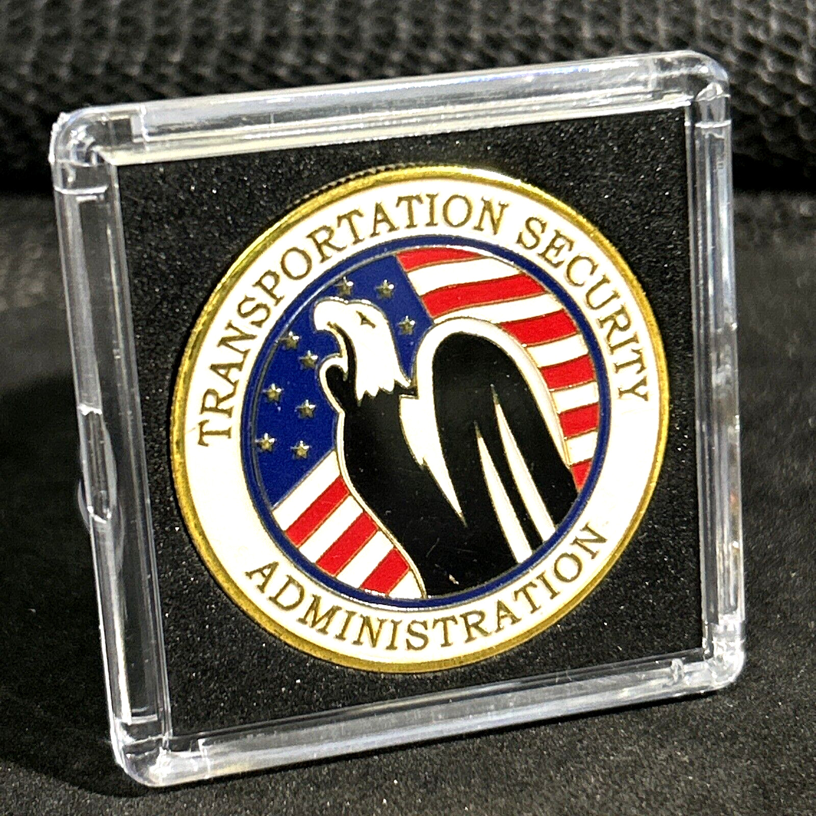 TSA Transportation Security Administration United States Challenge Coin W Case TSA Transportation Security Administration United States Challenge Coin W Case