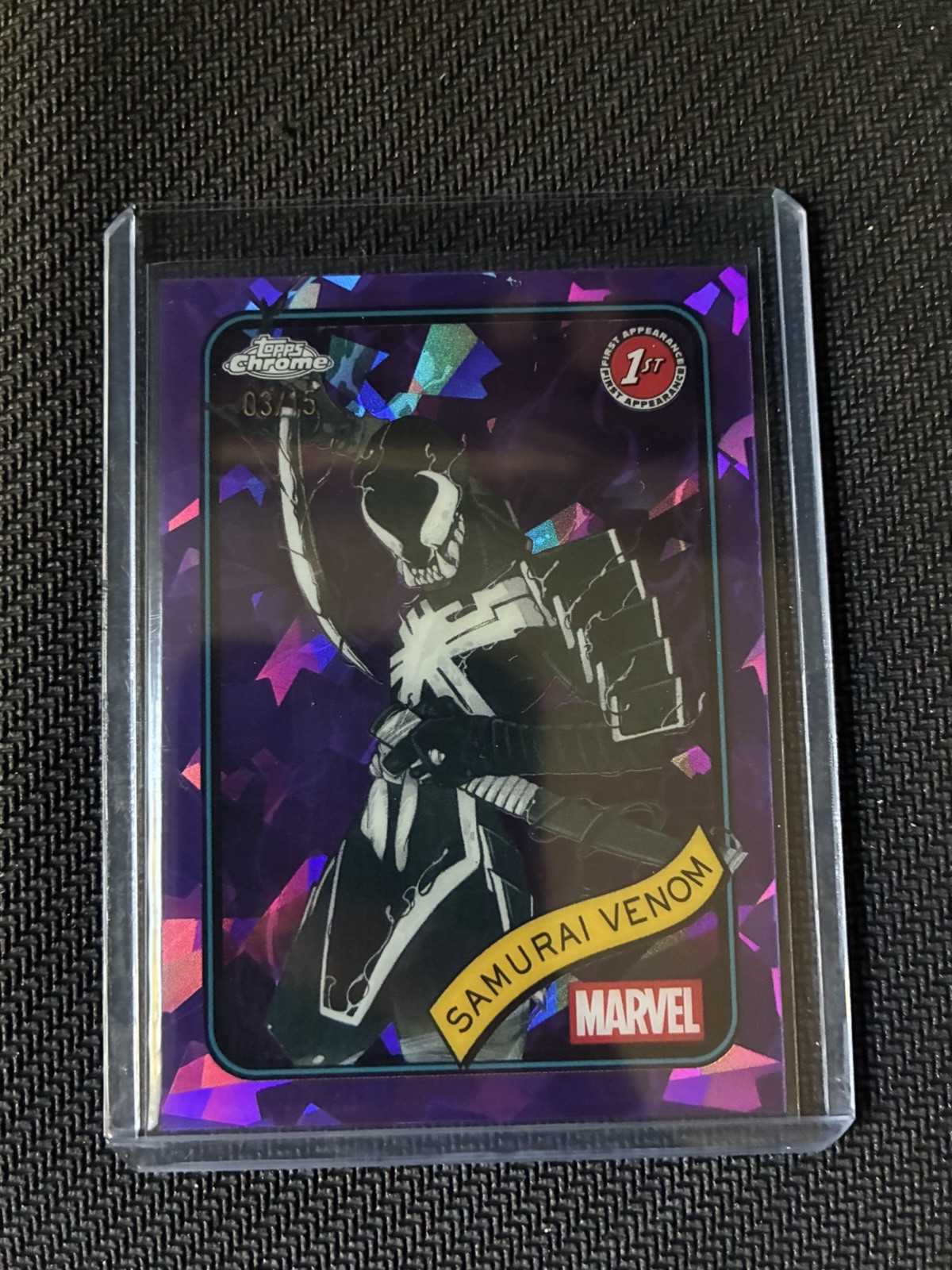 2025 Topps Chrome Sapphire Marvel Samurai Venom Purple /15 1st Appearance #127 2025 Topps Chrome Sapphire Marvel Samurai Venom Purple /15 1st Appearance #127