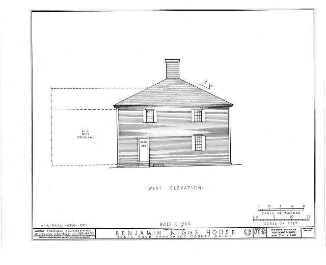 Benjamin Riggs House,Riggs Cove,Robinhood,Sagadahoc County,ME,Maine,HABS,10 Benjamin Riggs House,Riggs Cove,Robinhood,Sagadahoc County,ME,Maine,HABS,10