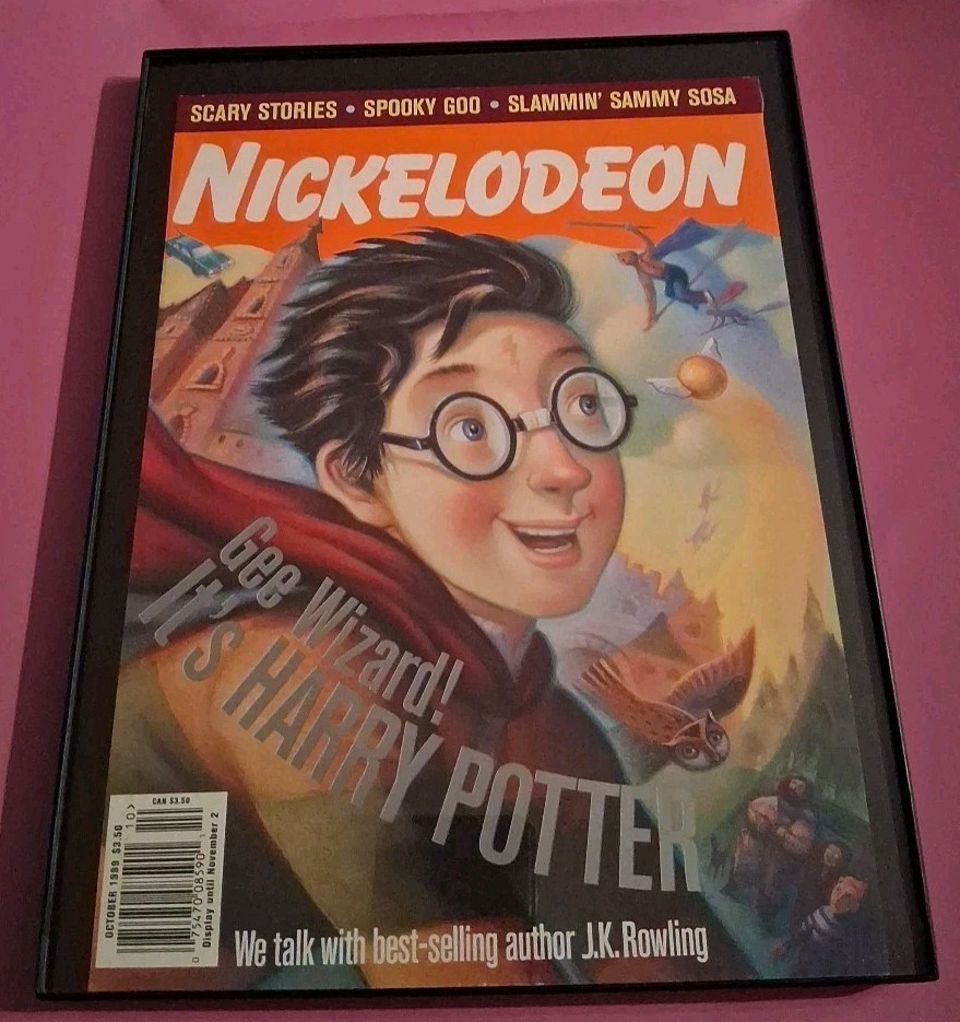 Harry Potter Nickelodeon Magazine Cover Only Framed Print Ad 1999 8.5X11 Harry Potter Nickelodeon Magazine Cover Only Framed Print Ad 1999 8.5X11