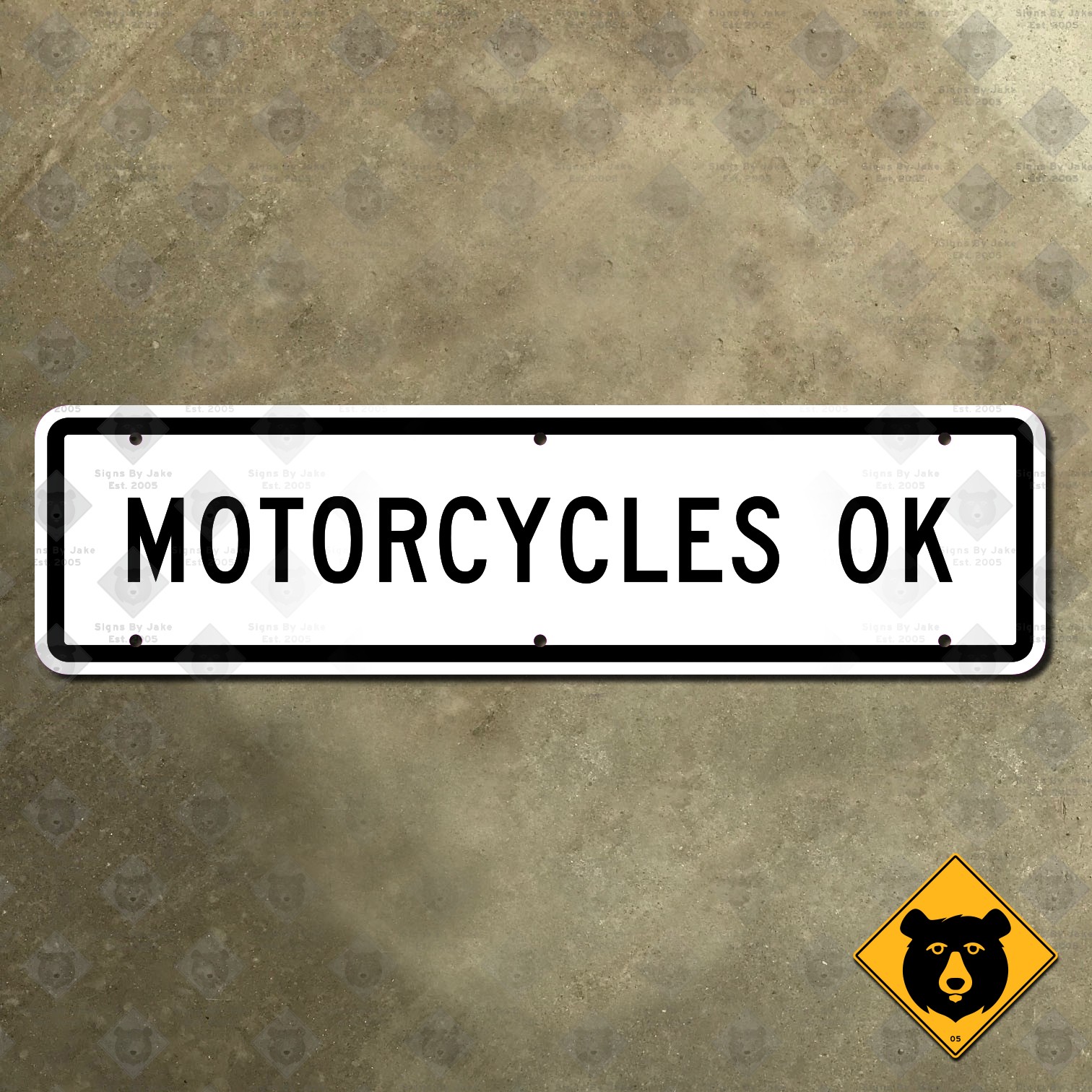 California Motorcycles OK carpool HOV freeway lane highway road sign 30x8 California Motorcycles OK carpool HOV freeway lane highway road sign 30x8