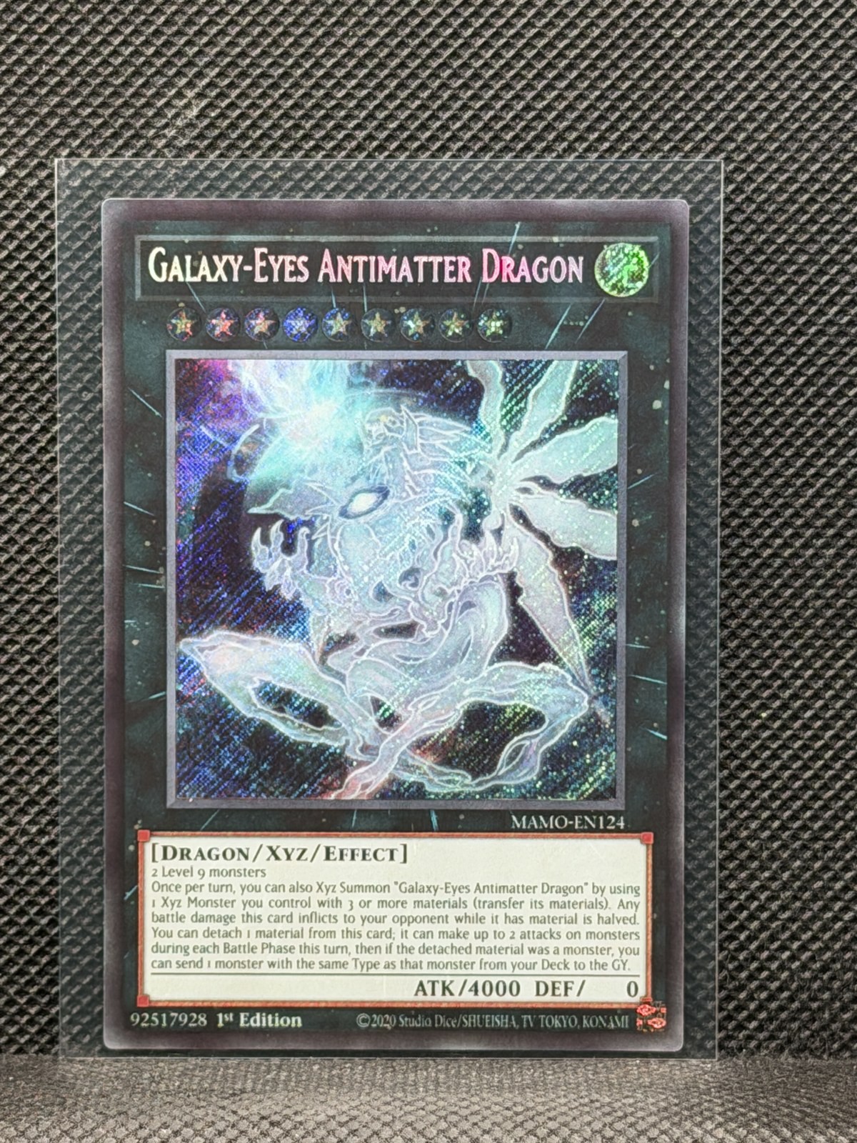 Yu-Gi-Oh Magnificent Monsters - Galaxy-Eyes Antimatter Dragon #MAMO-EN124 Secret Yu-Gi-Oh Magnificent Monsters - Galaxy-Eyes Antimatter Dragon #MAMO-EN124 Secret