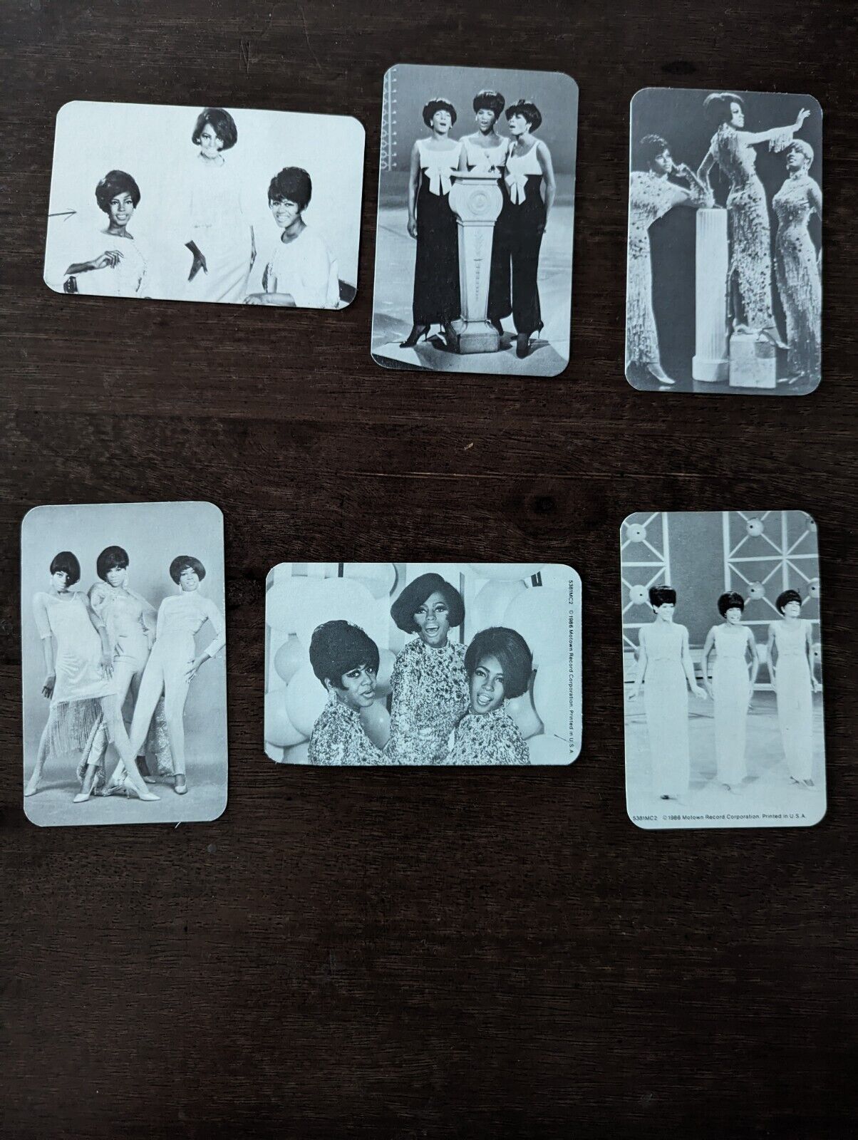 Diana Ross & The Supremes Double Sided Rare 1986 Motown  Cards
