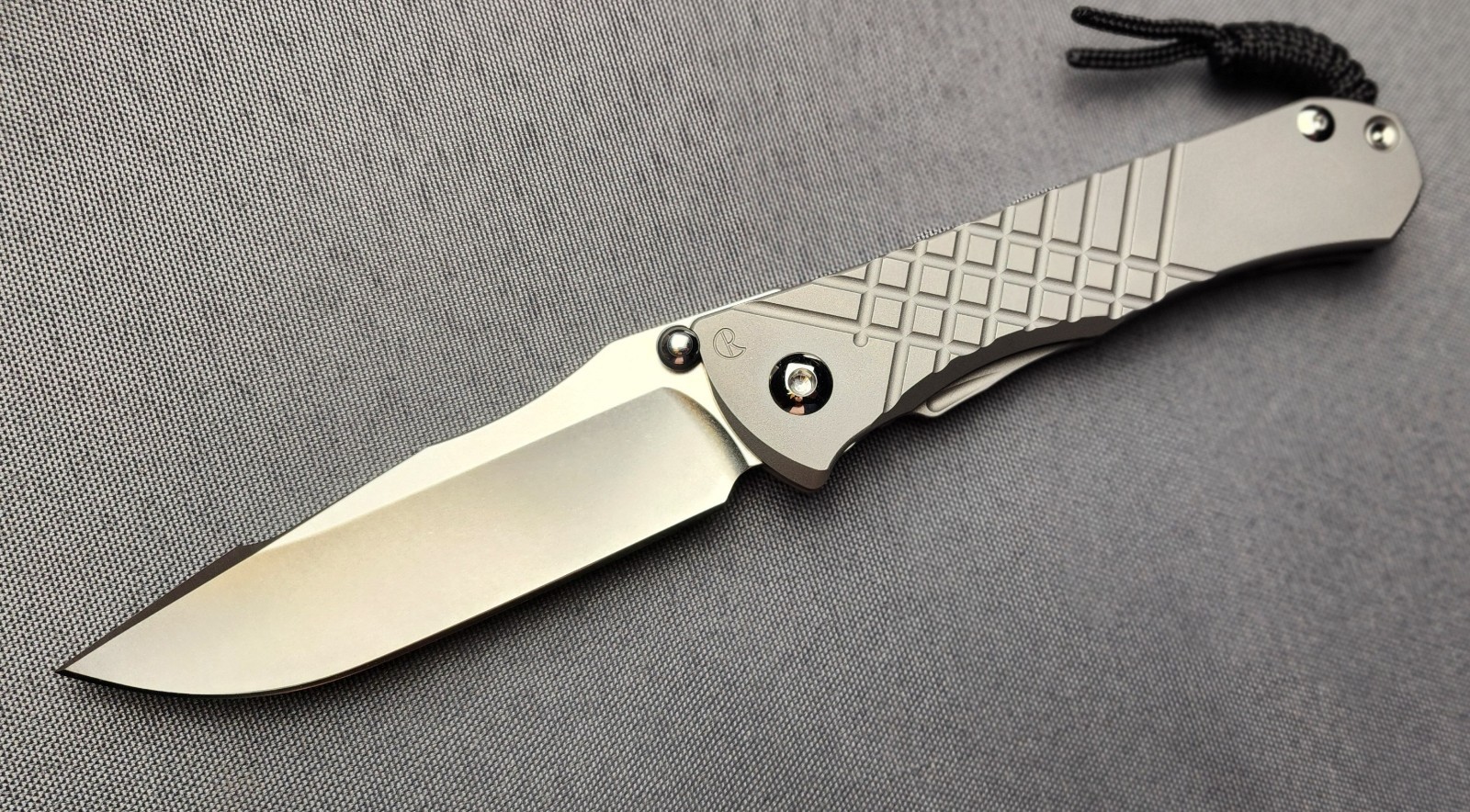 NEW Chris Reeve Knives Umnumzaan Glass Blasted Ti / Drop Point MagnaCut Blade 