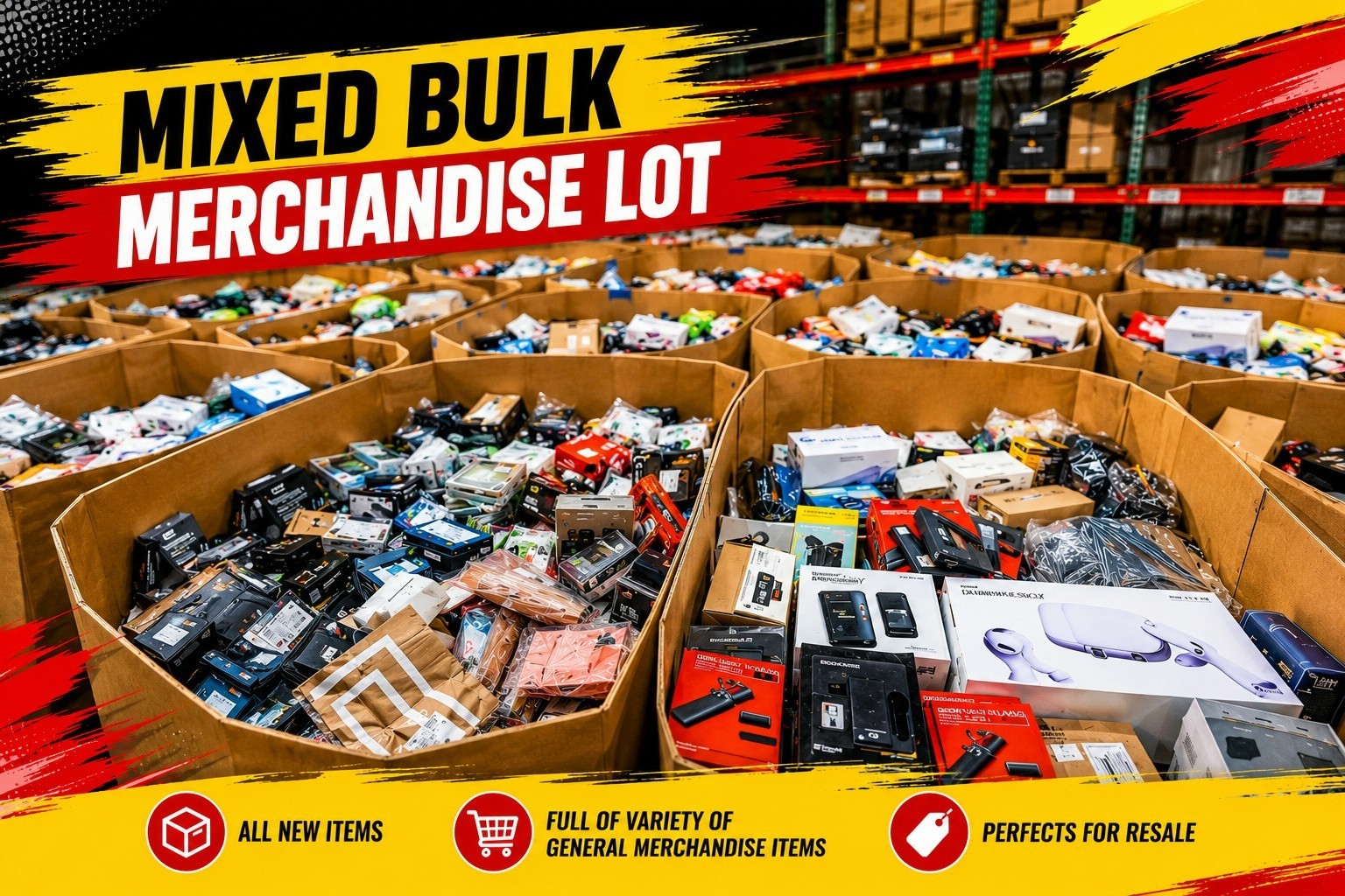 Brand New Overstock Bundle - Wholesale Merchandise Lot Brand New Overstock Bundle - Wholesale Merchandise Lot