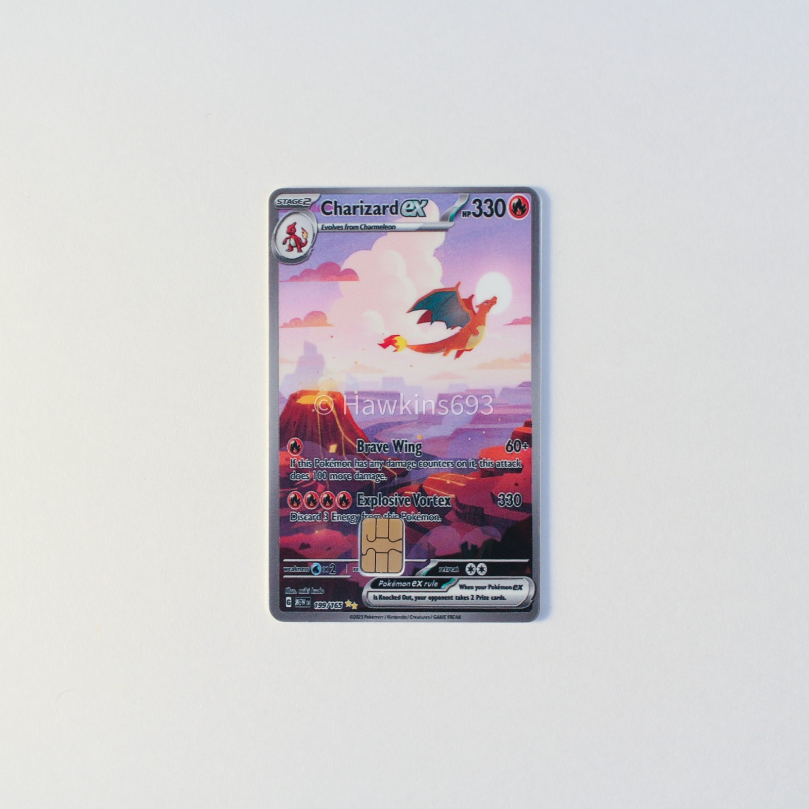 Charizard ex 151 Pokémon Debit Card Skin | 3M Vinyl Full Art Wrap Inspired